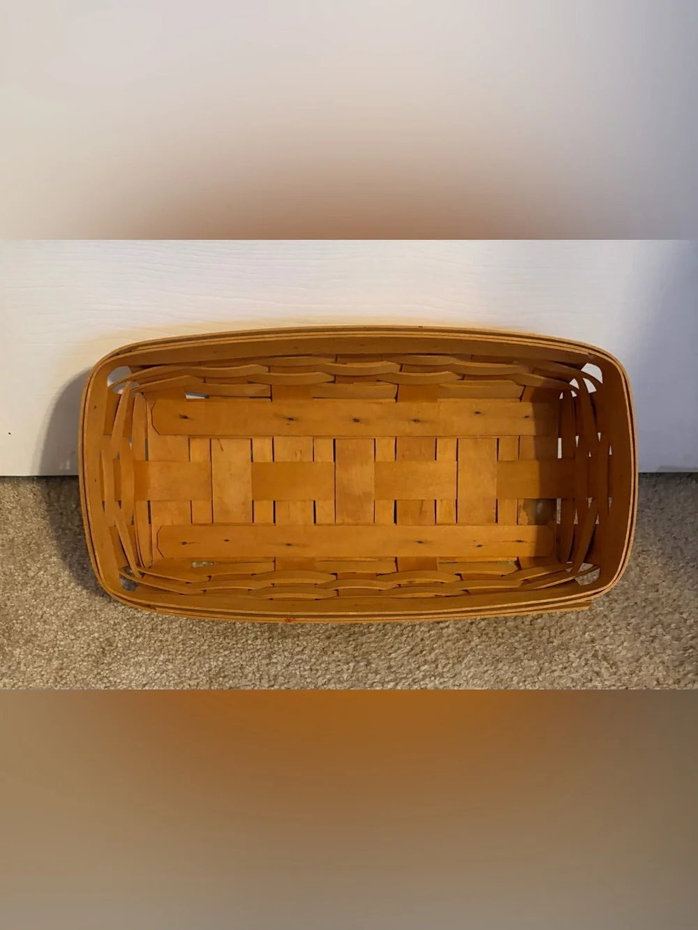 Longaberger Rectangle Basket & Liner